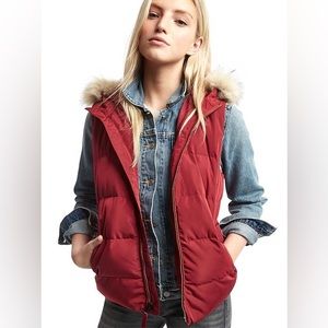 GAP hooded puffer vest